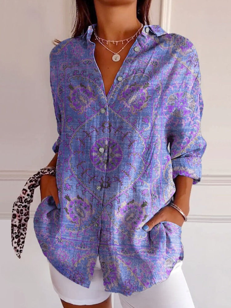 Sophie | Kleurrijk Retro Shirt