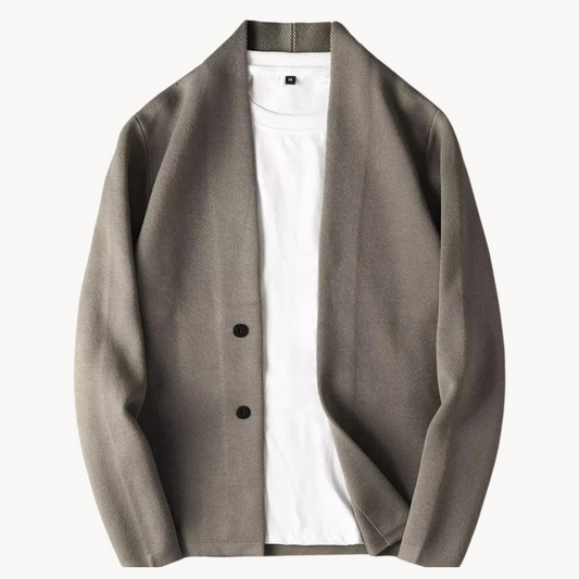 Bertin - Casual gebreid vest met knopen