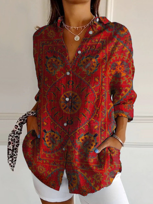 Sophie | Kleurrijk Retro Shirt